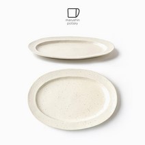 마루신 칸토 오트밀 시리즈 오벌 플레이트 접시 S L (Marushin), S (31017)