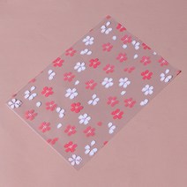 예쁜 꽃무늬 포장 OPP 접착식 비접착 비닐 봉투, 200장 비접착 12x18
