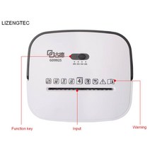 잔가지파쇄기 나무파쇄기 나무분쇄기 목재파쇄기 LIZENGTEC-다기능 데스크탑 전기 종이 분쇄기 새로운 디, 한개옵션0