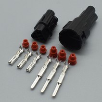 1-20 세트 3 핀 웨이 남성 여성 자동차 커넥터 yamaha 6187-3231 6180-3241 sumitomo mt 밀폐형 2.2 시리즈, 06 Black Male Female_04 1set