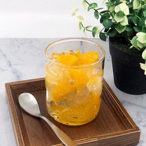 마카 내열 유리컵 6size - 카페 일자 아이스 요거트 컵, 1호 (430ml)