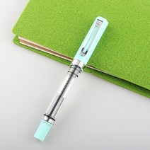 Lanbitou 3059 만년필 피스톤 플라스틱 잉크 펜 EF/F 펜촉 클립 비즈니스 문구 사무소 학교 용품 쓰기 선물, [05] ONE PEN, [02] F 0.4MM