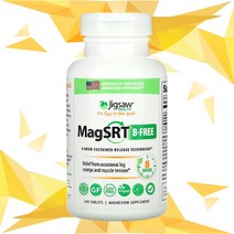 직소 헬스 마그SRT B-free 서방형 말산 마그네슘 능금산 L-류신 해바라기오일 240정 Jigsaw Health MagSRT Magnesium 240 Tablets, 마그네슘 240정