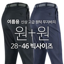 모스트젠틀맨 남성용 WD 고급 원턱 무지 바지 1+1