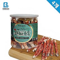 간단 반려견마른간식 싼 시츄 프렌치불독 오리 4개, 상세페이지 참조
