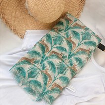 린넨머플러 가을 스카프 시원한 2020 봄 녹색 잎 인쇄 Shawls 여성 긴 부드러운 포장 Hijab 머플러 배송