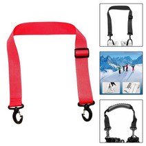 스노우 보드 부츠 신발 스키 빅풋 숏스키 보드화 캐리어 스트랩 랩 넥타이 장비 액세서리 휴대용 헤비 듀티, 레드 55cm-91cm