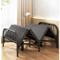 사무실 접이식 침대 간이 벽침대 1인용 좁은방 싱글, 카본블랙 100CM
