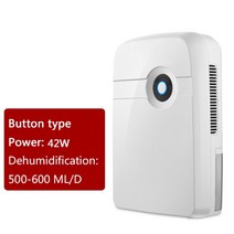 가정용 제습기 DMWD 2500ml 미니 공기 건조기 습기 흡수 전기 흡수기 욕실 침실 주방 LED 디스플레이 100-240V, 45W Button type|Eu 플러그