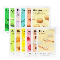 미샤 에어리 밀착 시트마스크 [12가지], 1개, 레몬