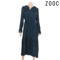 주크 레이스카라 주름 롱 원피스 Z204MSE029 GN