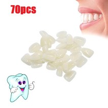 치아보석 레진 초박형 치과 임시 크라운 치아 미백 상부 전방 그, 70개
