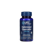 Life Extension 라이프익스텐션 퀘르세틴 Optimized Quercetin 250mg 60정 베지캡슐 카무카무 추출물 스테아르산 말토덱스트린 결정셀룰로스