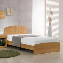 침대생각 크로스 침대 세트, 1-1.일반형/아카시아/슈퍼싱글, 2-1.무소음 단면 매트리스