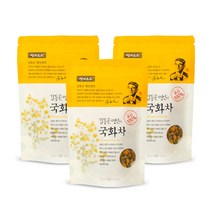 [쌍계명차 본사공식] 파우치 김동곤명인의 국화차 25g X 3개입 100% 국산 국화잎차 꽃차