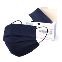 국산 프리미엄 셀프케어 3중 MB필터 일회용 덴탈마스크 대형 50매, 네이비, 1개