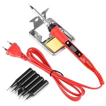 논가스 용접기 전기 용접기 알곤 아크 레이저 스팟 jcd 220v 80w lcd 납땜 인두 908s 품질 납땜 인두 팁 및 키트가있는 온도 조절 가능한 납땜 인두, 협력사, 80w 220v, 회색