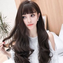 여신가발 웨이브가발 여성가발 통가발 패션가발 자연스러운통가발 158035, 세이렌-다크_망X 158035