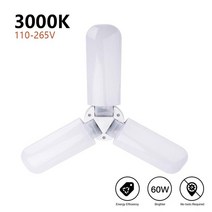 방폭등 LED 내압 산업용 슈퍼 밝은 Led 차고 조명 60W 일광 전구 6000LM 변형 가능한 천장 램프 상점 실내 산업, CHINA_Warm White