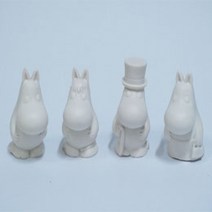 실리콘수제몰드 - 무민3D가족몰드 개별구매가능, 무민4종모두!