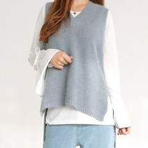 씨크릿컴퍼니 울혼방 데일리 언발란스 조끼