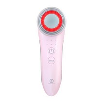 초음파 Facecare 미용 장치 이온 및 빨간색 파란색 빛 치료 기계, 01 분홍색, [01] 분홍색