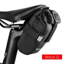WEST BIKING MTB 도로 자전거 안장 가방 방수 자전거 도구 Pannier 반사 후면 시트 포스트 가방 바구니 사이클링 액세서리, 249 블랙 1L