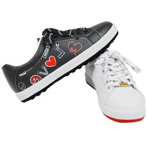 고급 여성수제골프화 캐주얼신발 유연한 여자 예쁜 소가죽스니커즈 슈즈백 국산 블랙 화이트 재재데이