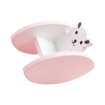 미니 하우스 장식 1/12 스케일 미니어처 흔들 의자 가구 모델, 02 Pink