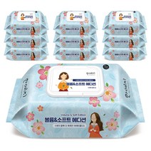 한예지 볼륨앤소프트 에디션 물티슈 100매 캡형 10팩