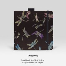 어반스케치 핸드메이드 수채화 미니 핸드 페인팅북 두꺼운 용지 여행 핸드북 스탬프 코튼 빈티지 스케치북, 06 Style 6　125x125cm