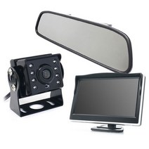 화물차용 LED 후방카메라 12V24V + 5형모니터, 화물차용 LED후방카메라+룸미러모니터5형