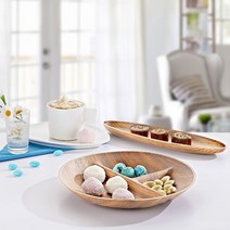 W71C406P 3칸 나무무늬 원목스타일 식판 라운드 캠핑용그릇 식기 간식그릇 캠핑그릇 아카시아 우드 W245mm 다용도 도쿄 가벼운 플라스틱그릇 식판 나눔접시, PD 본상품선택