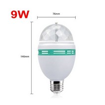 E27 LED RGB 램프 9W 6W 전구 매직 컬러 프로젝터 자동 회전 무대 조명 AC85 265V 220V 110V 휴일 파티 바 KTV 디스코|Stage Lighting, 1개, 9W 220V 110V, 4PCS