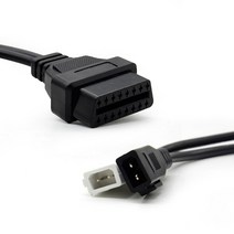아우디 2x2 OBD1 VAG 어댑터 자동차 진단 케이블 2P + A-udi 16 핀 암 커넥터에