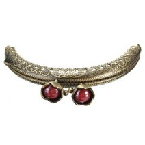 저스트업 가죽공예 공구 DIY 빈티지 엠보싱 헤드 동전 지갑 프레임 금속 걸쇠 클로저 클러치 백 부품 액세서리, [01] Red