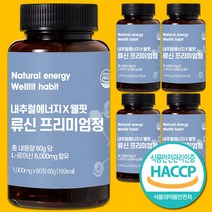 웰핏 류신 타블렛 근육 단백질 루신 필수 아미노산 L-류신, 60정, 5개
