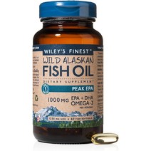 와일리즈파이니스트 와일드 알래스칸 피쉬 오일 피크 EPA 1250mg 피쉬 소프트젤, 60개입, 1개, 60정