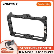 Desview R7II 용 CAMVATE 풀 모니터 케이지 브래킷 7 인치 온 카메라 HDMI 케이블 클램프 및 트위스트 방지 1/4 인치-20 암 마운트