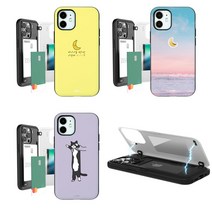 갤럭시S22 마그네틱 미러카드포켓 캐릭터 하드 카드도어범퍼 케이스 S901