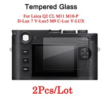 Leica Q2 CL M M0-P D-Lux 7 V-Lux5 M9 V-LUX 카메라 강화 유리 스크린 보호 필름 용 2PCS 화면, 03 Q (Typ 6)