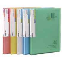 문화산업 A4 투명 클리어화일 40매 30매 20매 10매 5매, E. 40P투명 F423-7 청색