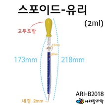 과학 실험용 스포이트 스포이드 유리 2ml 실험교구 어린이집교구 초등교구 실기재료 방과후학습 과학용품