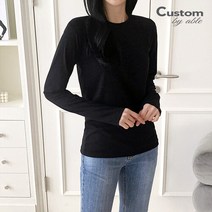 커스텀에이블 스판 라운드 슬림 티셔츠 C2301TS001A