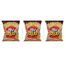 롯데리아 양념감자스틱 치즈어니언맛 단짠바삭 감자스낵, 50g x 3개