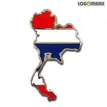 아트박스/로고마크 태국 지도 뺏지