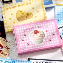 빈티지메이든 다꾸 카드 스티커 스티커팩 스티커박스, 모노