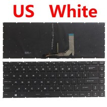 미국/스페인 SP MSI GF63 8RC 8RD MS-16R1 MS-16R4 GF65 얇은 9SD 9SE 10SD 10SE MS-16W1 GS65 PS63 MS-16S1 백라이트, US white backlit