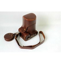 디럭스 에디션 PU 가죽 카메라 케이스 커버 니콘 D750 D3200 D810 P900S 용 가방 배터리 열기 보관 포함, 01 Brown 500