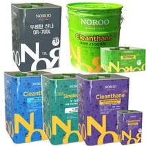 노루페인트 우레탄방수 하도 중도 상도 옥상방수, 싱글탄 중도1액형 16kg 녹색 (5평), 16kg, 1개